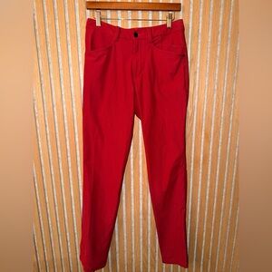 Men's ABC Classic-Fit 5 Pocket LuLuLemon Pant in Red